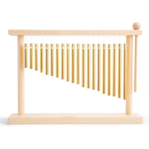  ENNBOM 20-NOTE Chime Table Top Bar Chime Wind Chime 20 Bars Instrument Percussion With Mallet