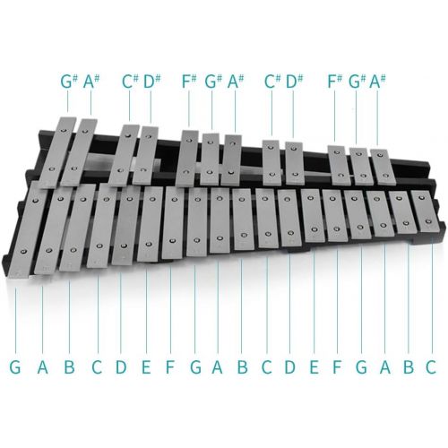  ENNBOM 30 Notes Foldable Glockenspiel Xylophone Vibraphone Percussion Instrument