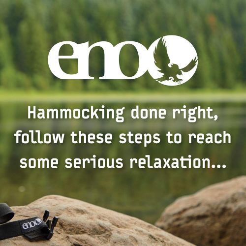  Eagles Nest Outfitters ENO SingleNest Hammock, Portable Hammock for One, Black/Yellow