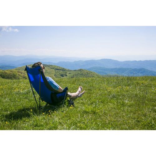  ENO - Eagles Nest Outfitters Lounger DL Camping Chair, Outdoor Lounge Chair, Navy/Seafoam