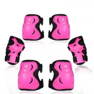eNilecor Knee Pads for Kids, Kids Knee and Elbow Pads Protective Gear Set with Wrist Guard for Roller Skating Skateboard Skating Cycling Bike Rollerblading Scooter for kids 8-14( H