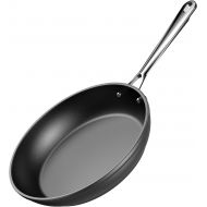 [아마존베스트]EOE Nonstick Frying Pan - Hard Anodized Aluminum with Anti-Warp Base, Stainless Steel Handle - Nonstick Fry Skillet for Gas, Electric, Induction Cooktops - Dishwasher & Oven-Safe -