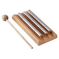 Meditation Trio Chime, EONLION Three Tone Solo Percussion Instrument for Prayer, Yoga, Eastern Energy Chime for Meditation and Classroom Use