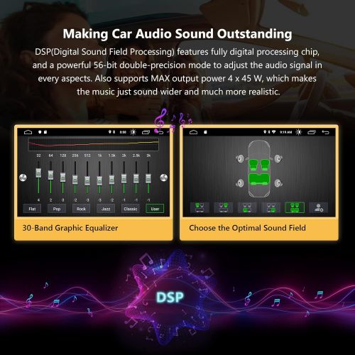  [아마존베스트]2021 Double Din Car Stereo,Android 10 Radio with Bluetooth 4.0,Built-in DSP, Eonon 10.1 Inch Car Radio with IPS Screen Car Stereo Support WiFi/Fast Boot/Backup Camera(NO DVD/CD)-GA