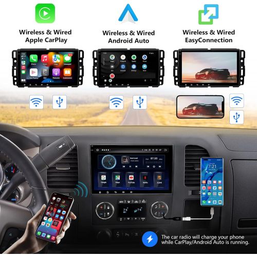  [아마존베스트]2021 Double Din Car Stereo, Eonon 8 Inch Android 10 Car Radio Compatible with Chevrolet/GMC/Buick, GPS Navigation Radio Support Split Screen/Built-in Apple Carplay/DSP-GA9480B