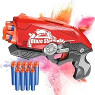 Soft Bullet Toy Dart Blaster, 5-Dart Rotating Drum, Toy Foam Blasters, Kids Indoor Outdoor Toys for 6 Year Old Boys & Girls and Up