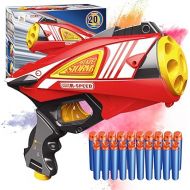 Soft Bullet Toy Automatic with 20 Foam Bullets, 8-Dart Rotating Drum, Auto Toys for 6-12 Year Old Boys and Girls, Birthday Xmas Gifts for Kids & Teens