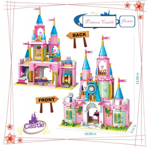  EP EXERCISE N PLAY Friends Building Blocks Toys for Girls Age 6 12 Princess Castle Building Sets for Girls Magical Ice Palace Toy Castle Blocks Kit STEM Learning Roleplay Blocks for Kids Girls Christ