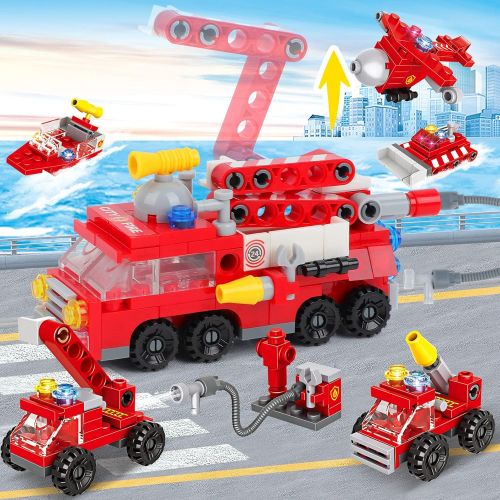  EP Exercise N Play Exercise N Play 1062 Pieces Building Blocks Cars Sets for Kids, 28 Models City Police Truck Building Kit Toys with Storage Box for Boys Girls Toddlers Age 6-12 Christmas Birthday G