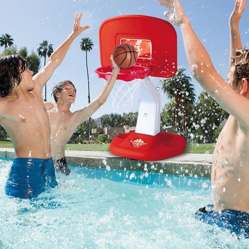  EP EXERCISE N PLAY Pool Basketball Hoops, Swimming Pool Basketball Game for Swimming Pool Party Indoor Outdoor, Include Poolside Basketball Hoop, 2 Balls and Hand Pump