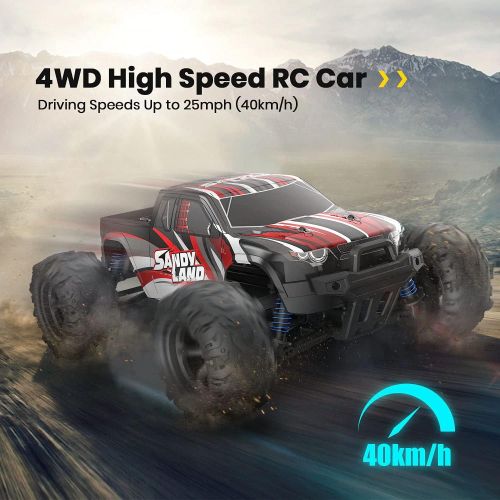  EP EXERCISE N PLAY RC Car, 1/18 Scale High Speed Remote Control Car, 2.4Ghz Off Road RC Trucks with Two Rechargeable Batteries, Electric Toy Car for All Adults & Kids