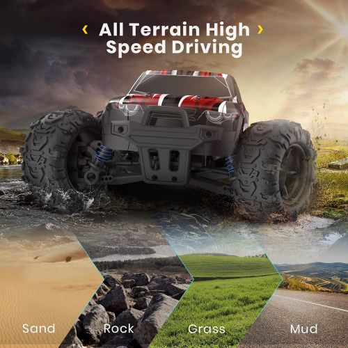  EP EXERCISE N PLAY RC Car, 1/18 Scale High Speed Remote Control Car, 2.4Ghz Off Road RC Trucks with Two Rechargeable Batteries, Electric Toy Car for All Adults & Kids