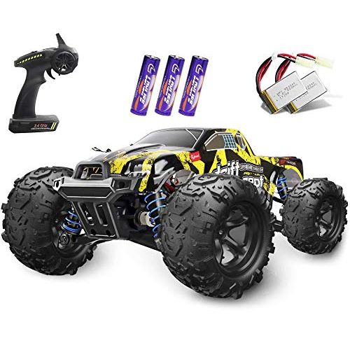  EP EXERCISE N PLAY 1/18 RC Cars, Boys Remote Control Car 4x4 Off Road Electric RC Monster Truck, Fast 30+ MPH All Terrain RC Car Vehicle Trucks Toy for Kids and Adults, with 2 Rechargeable Batteries