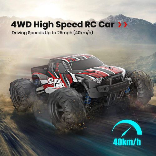  EP EXERCISE N PLAY 1:18 Scale All Terrain RC Car 9300, 40 KPH High Speed 4WD Electric Vehicle with 2.4 GHz Remote Control, 4X4 Waterproof Off-Road Truck with Two Rechargeable Batteries