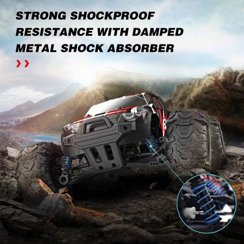  EP EXERCISE N PLAY 1:18 Scale All Terrain RC Car 9300, 40 KPH High Speed 4WD Electric Vehicle with 2.4 GHz Remote Control, 4X4 Waterproof Off-Road Truck with Two Rechargeable Batteries