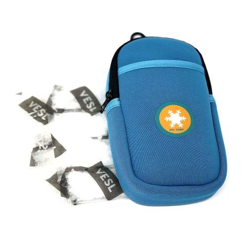  EPI-TEMP Epipen Insulated Case for Kids, Adults  Smart Carrying Pouch, Storage Bag, Powered by PureTemp Phase Change Material to Keep Epinephrine in Safe Temperature Range (Teal)