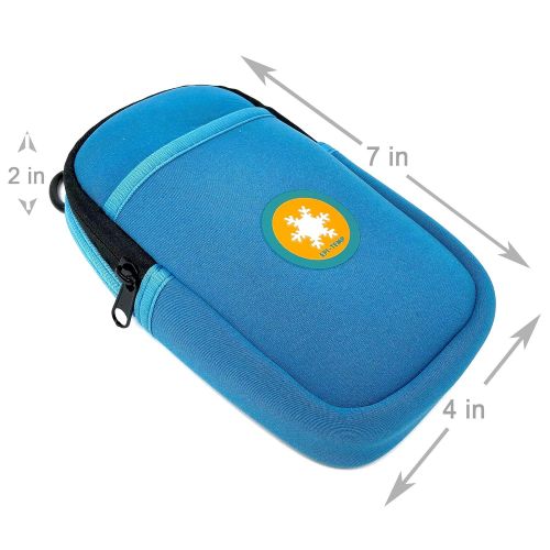  EPI-TEMP Epipen Insulated Case for Kids, Adults  Smart Carrying Pouch, Storage Bag, Powered by PureTemp Phase Change Material to Keep Epinephrine in Safe Temperature Range (Teal)