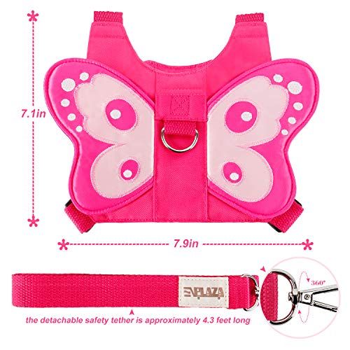  [아마존베스트]EPLAZA Baby Toddler Walking Safety Butterfly Belt Harness with Leash Child Kid Assistant Strap (a)