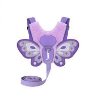 [아마존베스트]EPLAZA Toddlers Child Butterfly Walking Safety Harness with Leash + 1 Anti Lost Wrist Link (Butterfly c)