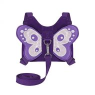 [아마존베스트]EPLAZA Toddlers Child Butterfly Walking Safety Harness with Leash + 1 Anti Lost Wrist Link (Butterfly d)