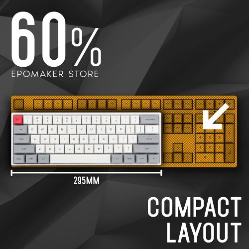  EPOMAKER SKYLOONG SK61 61 Keys 60% Hot Swappable Programmable Mechanical Gaming Wired Keyboard with RGB Backlit, NKRO, Water-Resistant, Type-C Cable for Win/Mac/Gaming (Gateron Opt