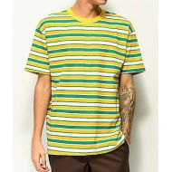 EPTM. Green, Yellow & White Stripe T-Shirt