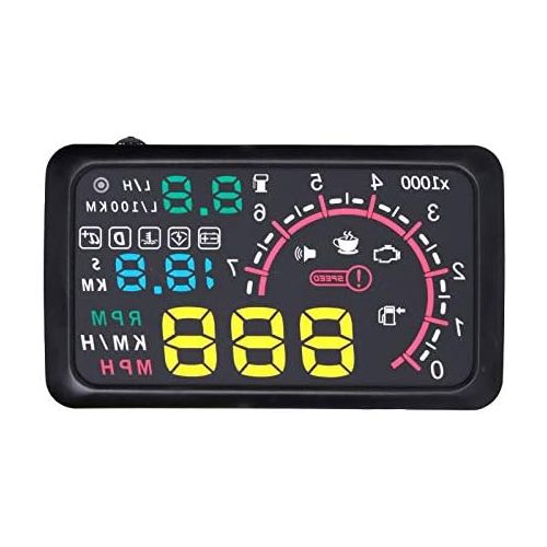  EPathChina 5.5 Inch Auto OBDII OBD2 Port Car Hud Head Up Display KM/h MPH Overspeed Warning Windshield Projector Alarm System