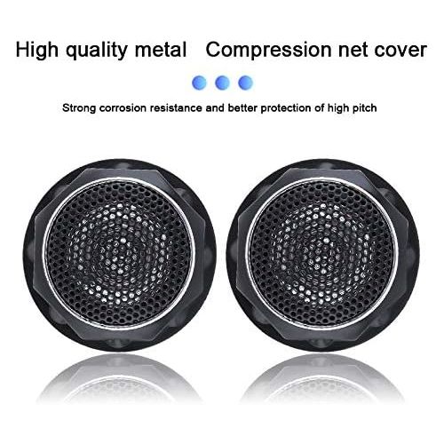  [아마존베스트]ePathChina 2pcs 140W T280 High Efficiency Mini Dome Tweeter Speakers for Car Audio System