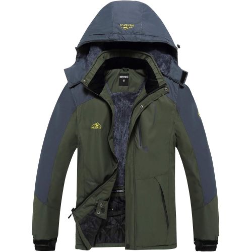  [아마존핫딜][아마존 핫딜] EQUICK Mens Mountain Waterproof Ski Jacket Windproof Rain Jacket U219WCFY028,Green,XXL