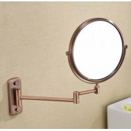 ERHANG Bathrooms Beauty Mirrors Bathrooms Makeup Mirrors Double Sided Magnifiers Wall Mounts Folding Telescopic Mirrors 360 Degrees Swivel,8inch