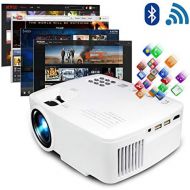 [아마존베스트]ERISAN Projector Video Home TV Theater, LED Android 6.0 WiFi Bluetooth, 220 ANSI Lumen, Support 1080P Full HD, iOS Compatiable, 2018 Updated Quieter Fan, Mini Smart Video Beam, Mul