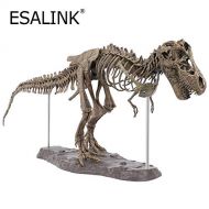 ESALINK T-Rex Replica Skeleton Model Assembly Saft PVC Non-Toxic and Eco-Friendly 3D Puzzles Dinosaur Simulation Edu-Toys