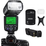 [아마존 핫딜]  [아마존핫딜]Camera Flash for Canon,DSLR Camera,E-TTL 1/8000 HSS GN58,Multi,ESDDI Wireless Camera Flash Set Include 2.4G Wireless Flash Trigger,Cold Shoe Base Bracket and Accessories