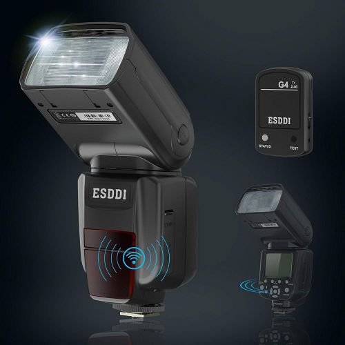  [아마존 핫딜]  [아마존핫딜]Camera Flash for Canon,DSLR Camera,E-TTL 1/8000 HSS GN58,Multi,ESDDI Wireless Camera Flash Set Include 2.4G Wireless Flash Trigger,Cold Shoe Base Bracket and Accessories