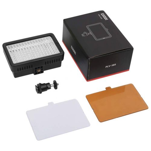  [아마존 핫딜]  [아마존핫딜]Video Licht, ESDDI 160 LED Ultrahoch Dimmbare Fotografie Kamera, 3200K bis 5600K Farbwechsel, Videoleuchte Panel fuer Canon, Nikon, Pentax, Panasonic, Sony und andere Digitale SLR-K