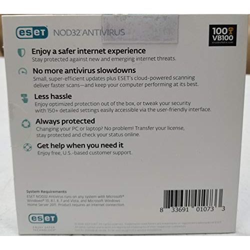  ESET NOD32 Antivirus - 1 Device, 3 Years | CD - ROM