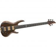 ESP},description:If you love the sharp contrast in color you get when you put different woods together, youll love the design of the ESP LTD B-5E five-string bass guitar. As with i