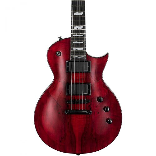  ESP},description:Sporting a gorgeous spalted maple top under a translucent red gloss finish, this LTD EC-1000 by ESP is designed with professional looks, feel, tone and quality, al