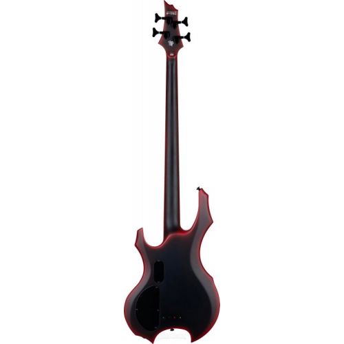  ESP LTD FL-4 Bass Guitar - Black Red Burst Satin