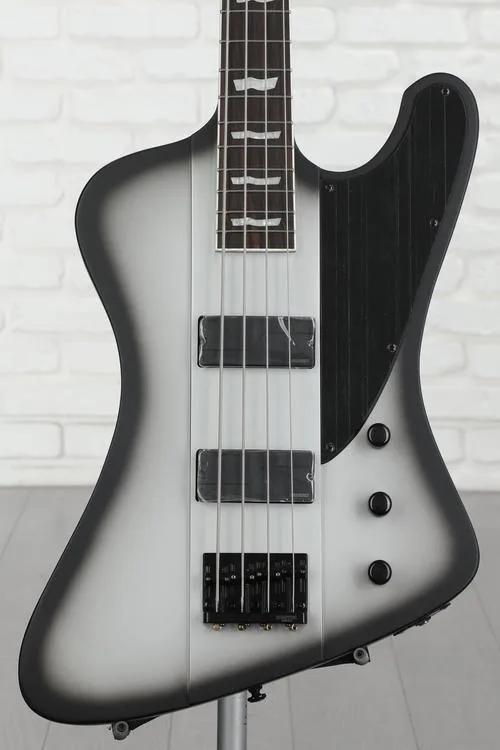 ESP LTD Phoenix-1004 Bass Guitar - Silver Sunburst Satin