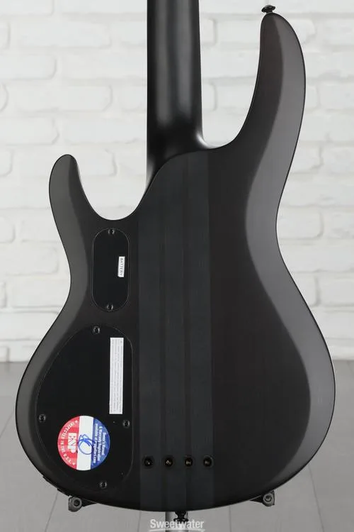  ESP LTD B-4 Ebony Bass Guitar - Charcoal Burst Satin