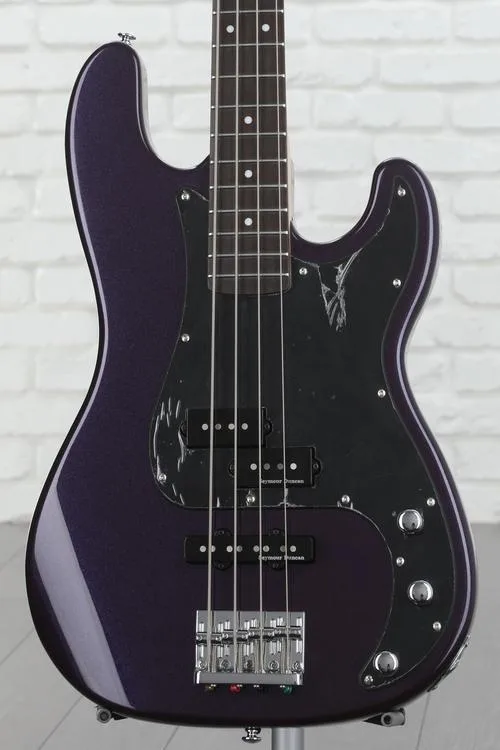 ESP LTD Surveyor '87 Bass Guitar - Dark Metallic Purple