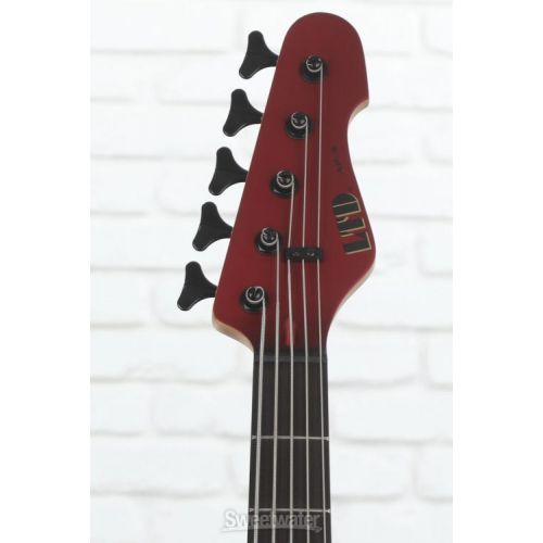  ESP LTD AP-5 Bass Guitar - Candy Apple Red