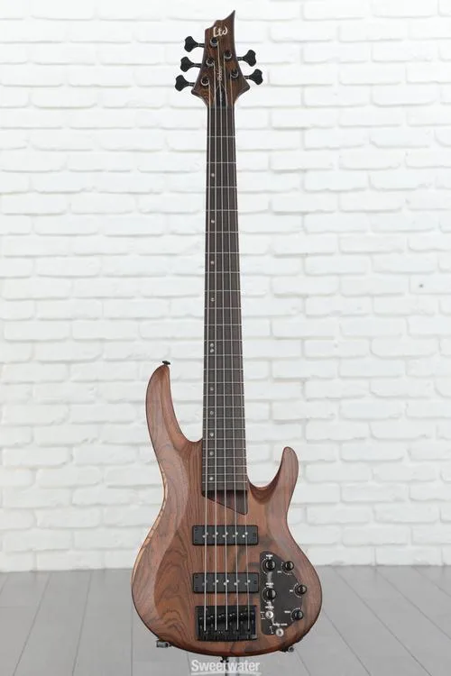  ESP LTD B-1005 Bass Guitar - Natural Satin