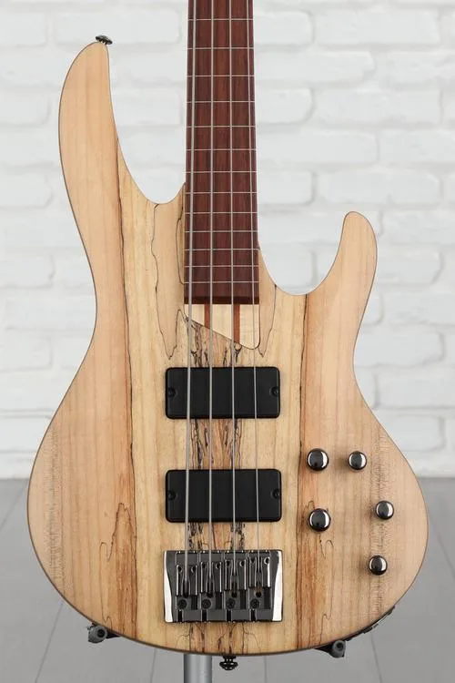 ESP LTD B-204SM Fretless Bass Guitar - Natural Satin