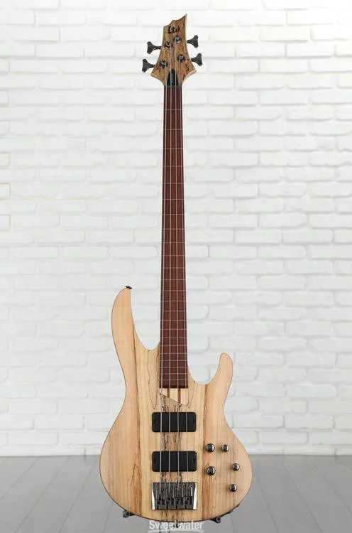  ESP LTD B-204SM Fretless Bass Guitar - Natural Satin