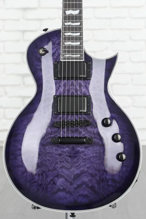 ESP LTD EC-1000 Electric Guitar - See-thru Purple Sunburst Demo