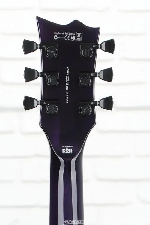  ESP LTD EC-1000 Electric Guitar - See-thru Purple Sunburst Demo