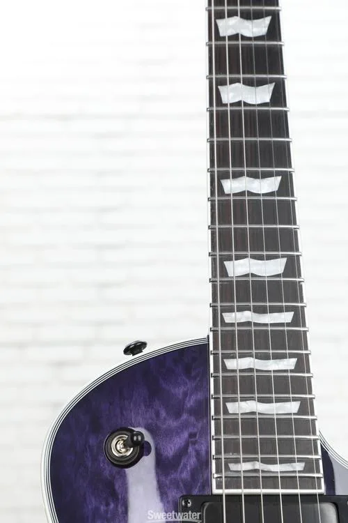  ESP LTD EC-1000 Electric Guitar - See-thru Purple Sunburst Demo