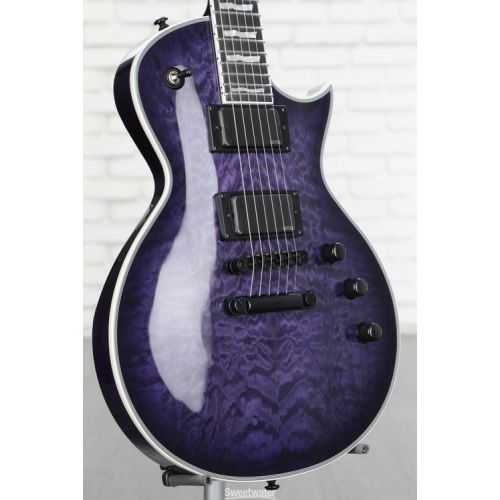  ESP LTD EC-1000 Electric Guitar - See-thru Purple Sunburst Demo